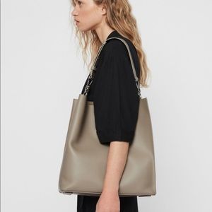 All saints Leather tote bag